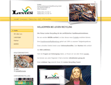 Tablet Screenshot of levien-recycling.de